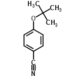 structure of CAS# 185259-36-3, 4-[(2-Methyl-2-Propanyl)Oxy]Benzonitrile;4-(tert-butoxy)benzenecarbonitrile;4-(tert-butoxy)benzonitrile;ZINC02576149