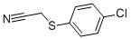 structure of CAS# 18527-19-0, 2-[(4-Chlorophenyl)Thio]-Acetonitrile;2-[(4-Chlorophenyl)Thio]Acetonitrile;2-(4-Chlorophenyl)Sulfanylethanenitrile;Maybridge1_004623