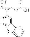 structure of CAS# 185672-77-9, (4E)-4-(Dibenzo[b,d]Furan-2-Yl)-4-(Hydroxyimino)Butanoic Acid;4-Dibenzofuran-2-yl-4-;MMP-3 INHIBITOR V