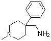 structure of CAS# 1859-37-6, 1-(1-Methyl-4-Phenyl-4-Piperidinyl)Methanamine;(1-methyl-4-phenyl-4-piperidyl)methylamine;[(1-methyl-4-phenylpiperidin-4-yl)methyl]amine;1-(1-methyl-4-phenylpiperidin-4-yl)methanamine