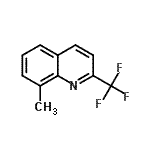 structure of CAS# 1860-46-4, 8-Methyl-2-(Trifluoromethyl)Quinoline;8-methyl-2-(trifluoromethyl)quinoline
