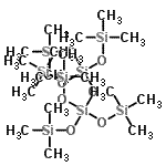 structure of CAS# 18602-90-9, 1,1,1,5,5,5-Hexamethyl-3-[(trimethylsilyl)oxy]-3-trisiloxanyl tris(trimethylsilyl) orthosilicate;HEXAKIS(TRIMETHYLSILOXY)DISILOXANE