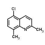 structure of CAS# 186670-43-9, 5-Chloro-2,8-Dimethylquinoline