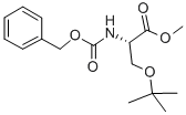 structure of CAS# 1872-59-9, O-(1,1-Dimethylethyl)-N-[(Phenylmethoxy)Carbonyl]-L-Serine Methyl Ester;O-Tert-Butyl-N-Cbz-L-Serine Methyl Ester Z-Ser(Tbu)-Ome;O-TERT-BUTYL-N-CARBOBENZOXY-L-SERINE METHYL ESTER;O-TERT-BUTYL-N-CBZ-L-SERINE METHYL ESTER