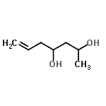 结构式 CAS# 19781-76-1, 6-庚烯-2,4-二醇