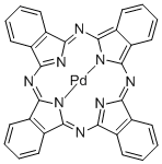 结构式 CAS# 20909-39-1, 酞菁钯