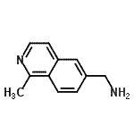 结构式 CAS# 215454-32-3, 1-(1-甲基-6-异喹啉基)甲胺