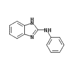 structure of CAS# 21578-58-5, N-Phenyl-1H-Benzimidazol-2-Amine;(1H-Benzoimidazol-2-yl)-phenyl-amine;benzimidazol-2-ylphenylamine;N-(1H-benzimidazol-2-yl)-N-phenylamine