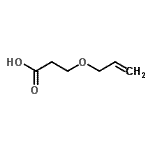 结构式 CAS# 22577-15-7, 3-(烯丙氧基)丙酸