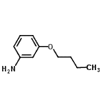 结构式 CAS# 23079-68-7, 3-丁氧基苯胺