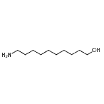 structure of CAS# 23160-46-5, 10-Amino-1-Decanol;10-Amino-1-decanol