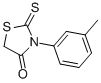 结构式 CAS# 23522-38-5, 3-(3-甲基苯基)-2-硫代-噻唑烷-4-酮