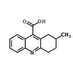 结构式 CAS# 247571-77-3, 2-甲基-1,2,3,4-四氢-9-吖啶羧酸
