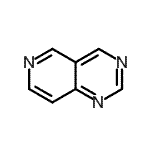 结构式 CAS# 253-87-2, 吡啶并[4,3-d]嘧啶