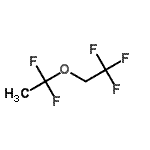 结构式 CAS# 25352-91-4, 2-(1,1-二氟乙氧基)-1,1,1-三氟乙烷