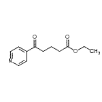 结构式 CAS# 25370-47-2, 乙基5-氧代-5-(4-吡啶基)戊酸酯