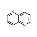 结构式 CAS# 254-80-8, 吡啶并[3,2-d]嘧啶