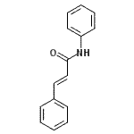 结构式 CAS# 25775-89-7, (2E)-N,3-二苯基丙烯酰胺
