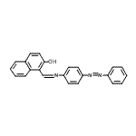 结构式 CAS# 2653-78-3, 1-{[4-(苯基偶氮)苯基]亚氨代甲酰基}-2-萘酚