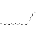 结构式 CAS# 2774-87-0, (6Z)-6-十八碳烯-1-醇
