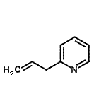 结构式 CAS# 2835-33-8, 2-烯丙基吡啶
