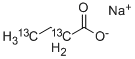 结构式 CAS# 286367-68-8, 丁酸钠-2,4-13C2