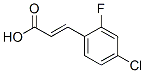 结构式 CAS# 312693-55-3, (2E)-3-(4-氯-2-氟苯基)-2-丙烯酸