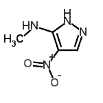 结构式 CAS# 321533-59-9, N-甲基-4-硝基-1H-吡唑-5-胺
