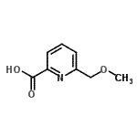 结构式 CAS# 354517-76-3, 6-(甲氧基甲基)-2-吡啶羧酸