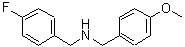 结构式 CAS# 355815-47-3, (4-氟-苄基)-(4-甲氧基-苄基)-胺