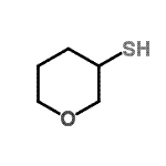 结构式 CAS# 35890-62-1, 四氢-2H-吡喃-3-硫醇