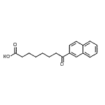 结构式 CAS# 362669-52-1, 8-(2-萘基)-8-氧代-辛酸