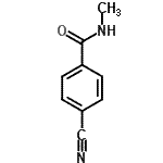 结构式 CAS# 36268-62-9, 4-氰基-N-甲基苯甲酰胺