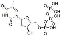 结构式 CAS# 365-08-2, 胸苷-5'-三磷酸