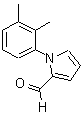 结构式 CAS# 37560-46-6, 1-(2,3-二甲基苯基)-1H-吡咯-2-甲醛