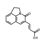 结构式 CAS# 386715-45-3, (2E)-3-(4-氧代-1,2-二氢-4H-吡咯并[3,2,1-Ij]喹啉-5-基)丙烯酸