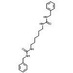 结构式 CAS# 39072-70-3, 1,1'-(1,6-己烷二基)二(3-苄基脲)