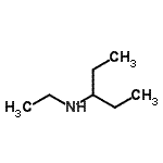 结构式 CAS# 39190-77-7, N-乙基-3-戊胺