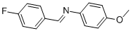 结构式 CAS# 39769-08-9, 4-甲氧基-N-(4-氟苄亚基)苯胺