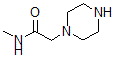 结构式 CAS# 39890-41-0, N-甲基-1-哌嗪乙酰胺