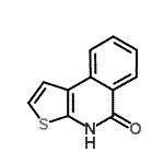 结构式 CAS# 420849-22-5, 噻吩并[2,3-c]异喹啉-5(4H)-酮