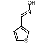 结构式 CAS# 42466-50-2, (E)-N-羟基-1-(3-噻吩基)甲亚胺