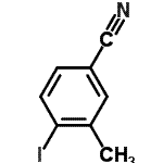 结构式 CAS# 42872-85-5, 4-碘-3-甲基苯甲腈