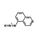 结构式 CAS# 43101-10-6, 5-叠氮基异喹啉
