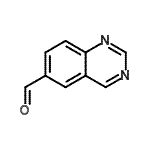 结构式 CAS# 439811-22-0, 6-喹唑啉甲醛