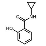 结构式 CAS# 440111-82-0, N-环丙基-2-羟基苯甲酰胺