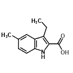 CAS 登录号：446830-65-5， 3-乙基-5-甲基-1H-吲哚-2-羧酸