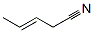 structure of CAS# 4635-87-4, 3-Pentenenitrile;(E)-Pent-3-Enenitrile;Hsdb 6779