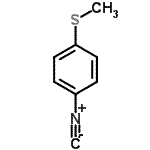 结构式 CAS# 463946-41-0, 1-异氰基-4-(甲硫基)苯