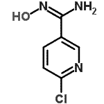 结构式 CAS# 468068-39-5, 6-氯-N'-羟基-3-吡啶甲脒